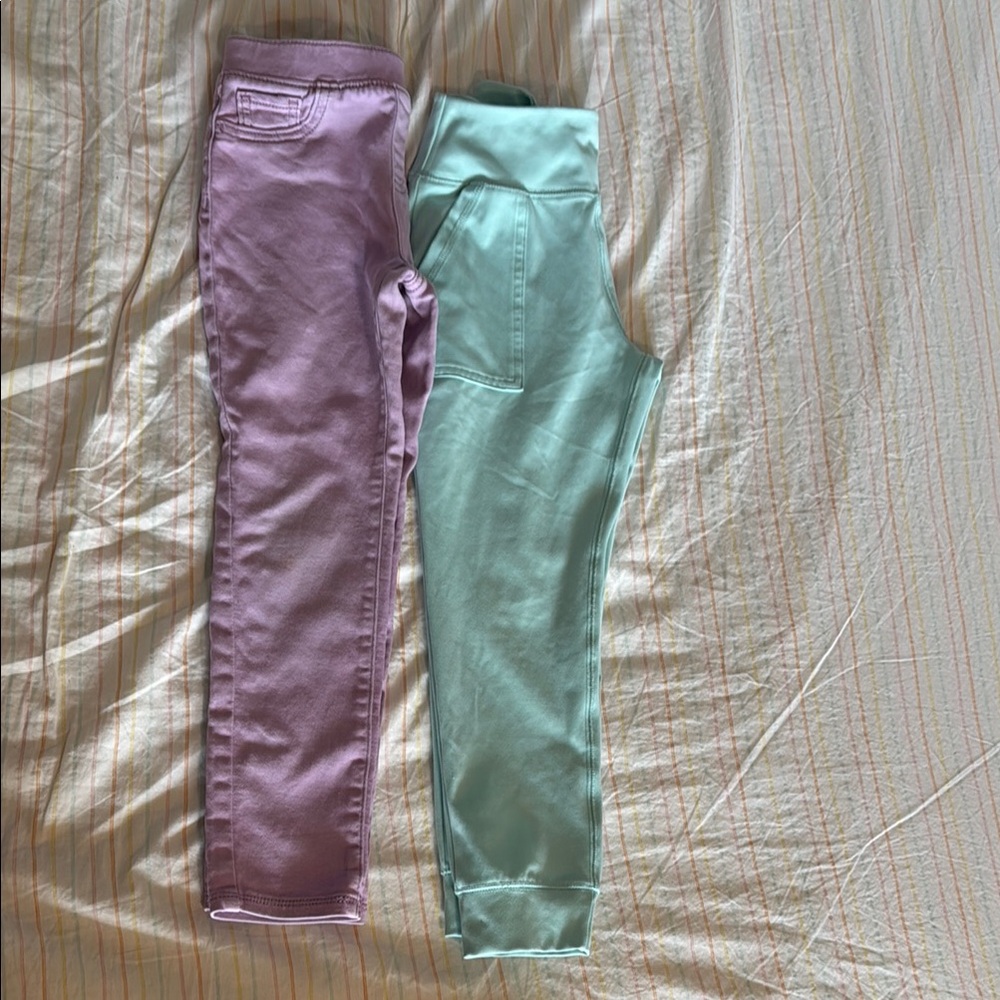 Chic Kids' Leggings in Purple and Mint